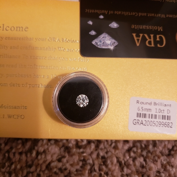 Moissanite Loose Stone D Color Round Cut 1.00TCW - Picture 5 of 7